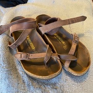 Birkenstock sandal with ankle strap